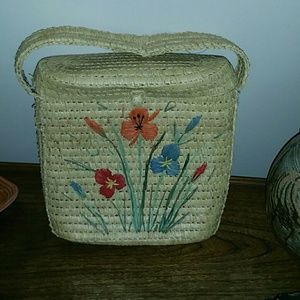 Vintage wicker bag